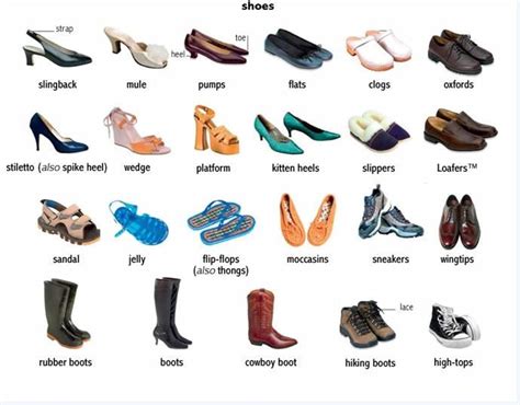 british word for shoes